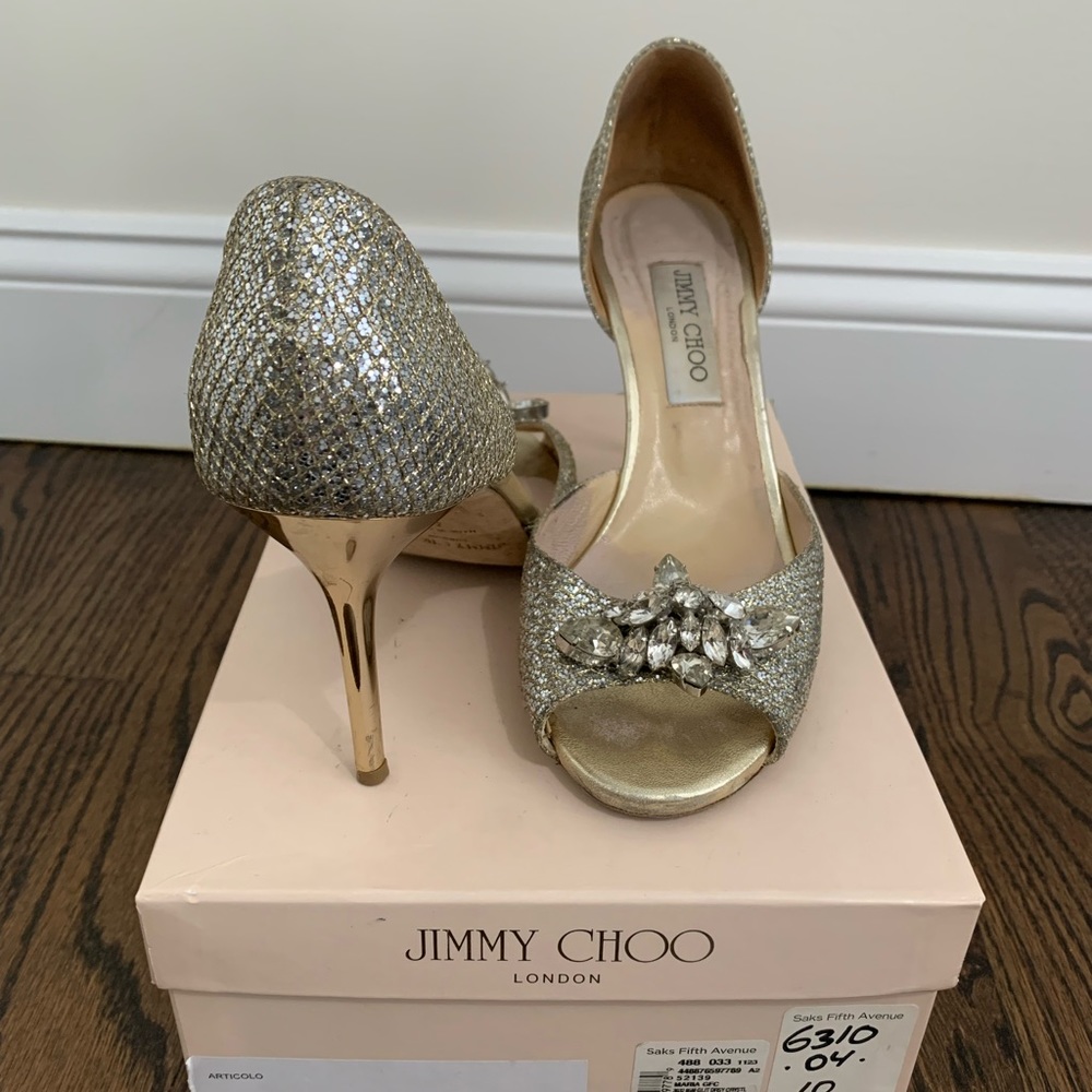 Jimmy Choo Maria Jeweled d’Orsay Pumps Size 40/9.5